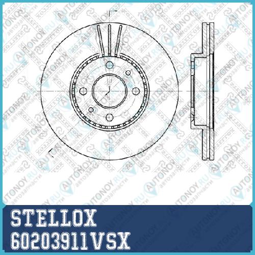 Тормозной диск перед.  60203911VSX