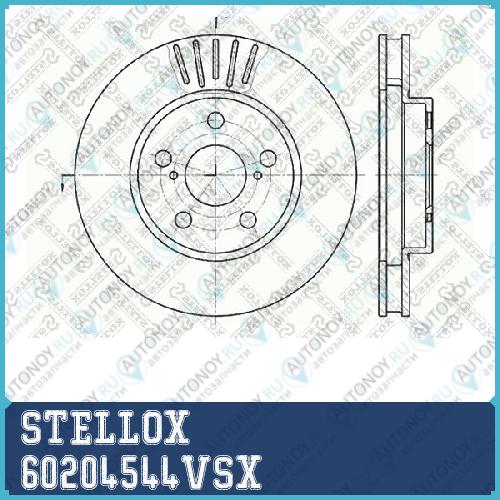 6020-4544V-SX Тормозной диск передний Toyota Carina 1.61.82.0D 92-97 60204544VSX