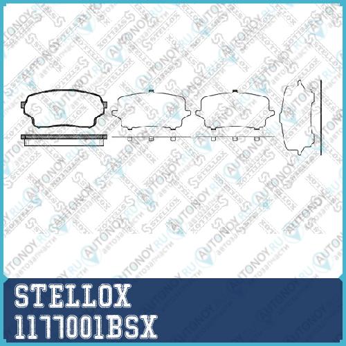 колодки дисковые торм. перед.  1177001BSX
