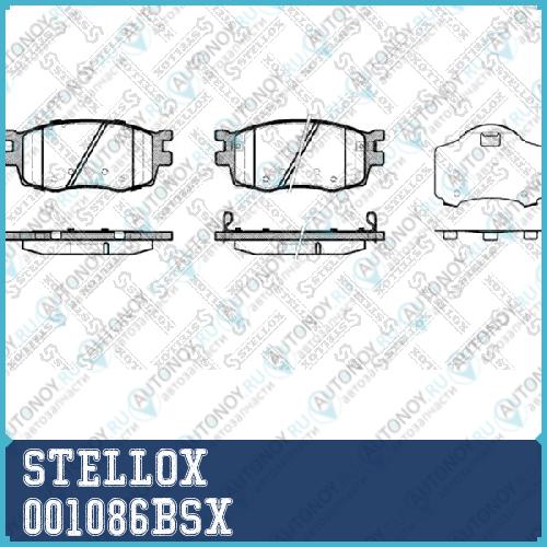 001 086B-SX =1208 02=FDB1955 [581011GE00] колодки дисковые п. Kia Rio II 1.4i/1.6i 16V/1.5CRDi