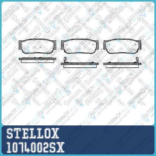 колодки дисковые торм. задн.  1074002SX