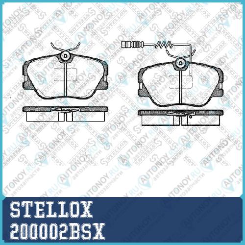 200 002B-SX =189 02=FDB415 колодки дисковые п. MB W124 2.02.23.02.0-3.0TD 84-93 200002BSX