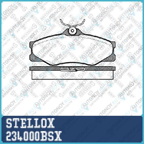 234 000B-SX =223 00=FDB517 колодки дисковые п. VW T2 1.6-2.1i1.6-1.7D 83-92 234000BSX