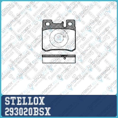 293 020B-SX =282 20=FDB644 колодки дисковые з. MB W124 2.0-3.0DTD 84-95W210 2.0-3.0D 95-97 293020BSX
