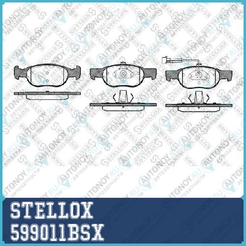 599 011B-SX =588 11 колодки дисковые п. Fiat MareaPunto 1.4i-1.9TD 93> Lancia Delta 1.6i 96-99 599011BSX