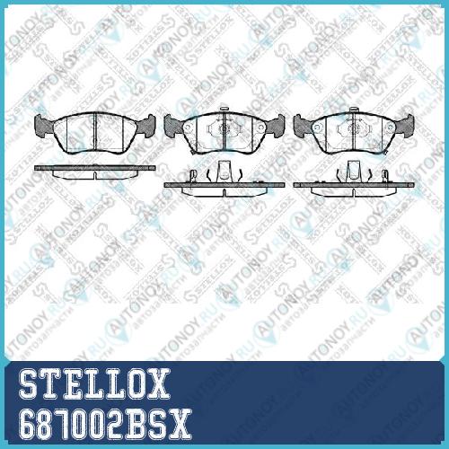 687 002B-SX =676 02 колодки дисковые п. Toyota Avensis 1.6i-2.0i 16V2.0TD 97-00 687002BSX