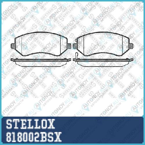 818 002B-SX =807 02колодки дисковые п.Chrysler Voyager III 00>Jeep Grand Cherokee 01>Liberty 02> 818002BSX