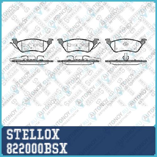 822 000B-SX =811 00 колодки дисковые з. Dodge Caravan Chrysler VoyagerGrand Voyager all 00> 822000BSX
