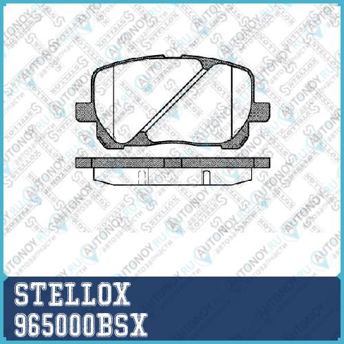 965 000B-SX =954 00 F1YA3328ZA колодки дисковые п. Toyota Avensis Verso 2.0VVT-i2.0D4-D 01> 965000BSX