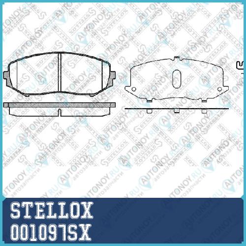 001 097-SX 5520065J00 колодки дисковые п.Suzuki Grand Vitara 1.6VVT2.0i JLX1.9DDiS2.0DLXi 06> 001097SX