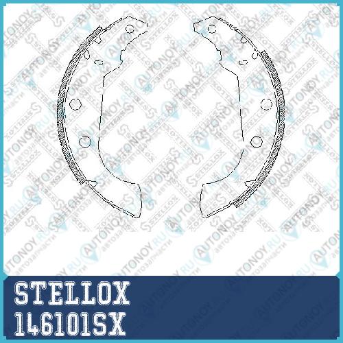 146 101-SX =4135.01=4135.00=642SBS=489SBS колодки барабанные Peugeot 306 93-00405 87> с рычажком 146101SX