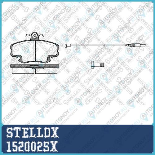 152 002-SX =141 02 колодки дисковые п.Renault R19 88-96Espace 84-92Megane 1.4-1.9TD 99-02 152002SX