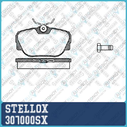307 000-SX =296 00=FDB660 колодки дисковые п. BMW E30 1.6i-2.5i/2.4D/TD 83-94
