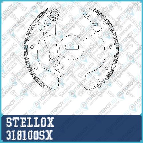318 100-SX =4307.00=539SBS=361576B=FSB334 колодки барабанные Opel Astra F 91-98Corsa A-C 91-03 318100SX