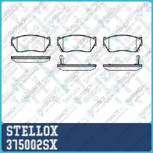 колодки дисковые торм. перед.  375002SX