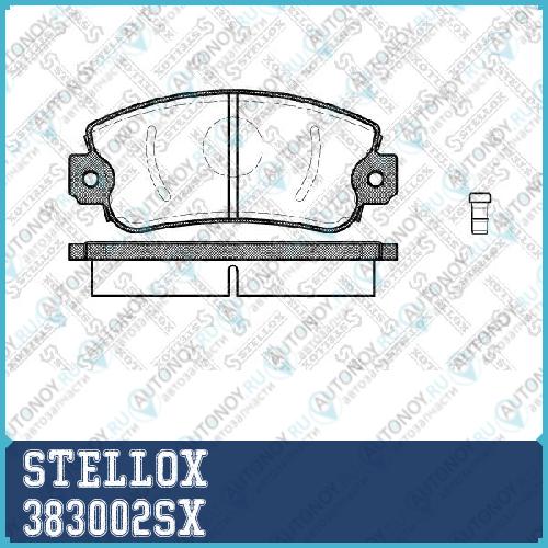 383 002-SX =372 02=FDB346 колодки дисковые п. Fiat PandaRegataRitmoUno 1.0-1.5 81-93 383002SX