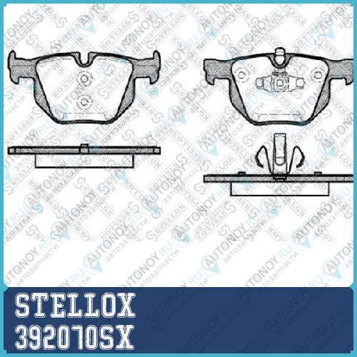392 070-SX колодки дисковые з. BMW E90E91 2.53.02.0D 05> 392070SX