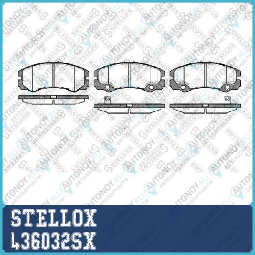 колодки дисковые торм. перед.  436032SX