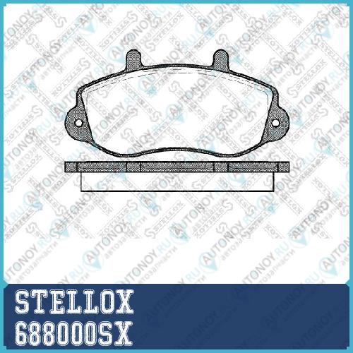 688 000-SX =677 00 колодки дисковые п. Renault Master Opel Movano 2.5D2.8DTi 98-01 688000SX