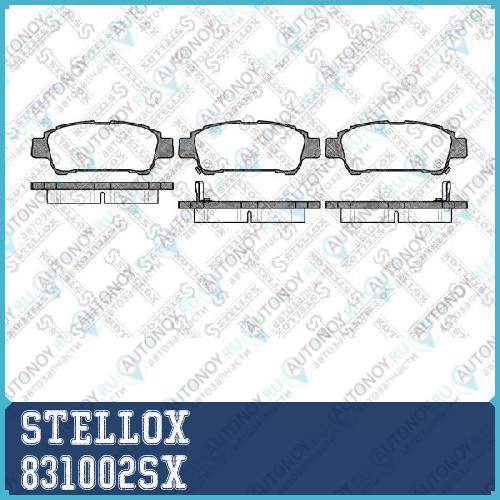 831 002-SX =820 02=FDB1530 колодки дисковые з. Toyota PreviaAvensis Verso 2.4i2.0i2.0D4-D 00> 831002SX