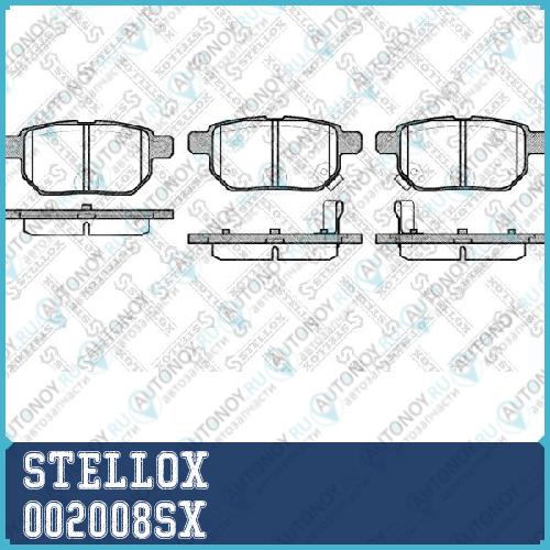 002 008-SX =1286 02 колодки дисковые з._ Toyota Auris 1.4VVT-i -2.2D 07>Yaris 1.0VVT-i 06> 002008SX