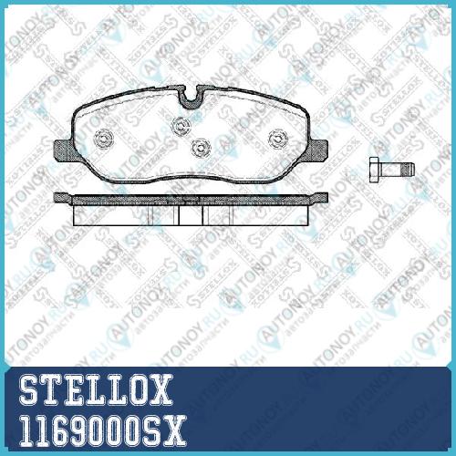 1169 000-SX 1158 00 колодки дисковые п._ ПОДХОДИТ ДЛЯ Land Rover DiscoveryRange Rover 4.4i V82.7TD V6 04> 1169000SX