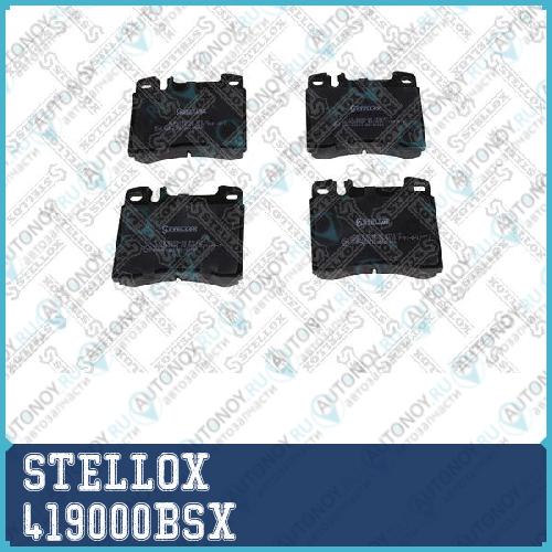 419 000B-SX колодки дисковые передние с антискрип. пластинами_ MB W140 3.03.2 91-93 419000BSX