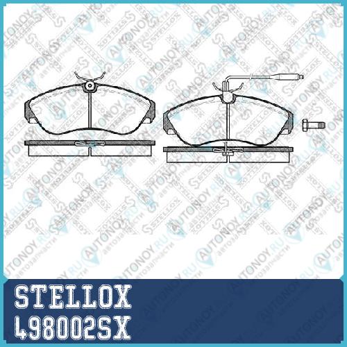 колодки дисковые торм. перед.  498002SX