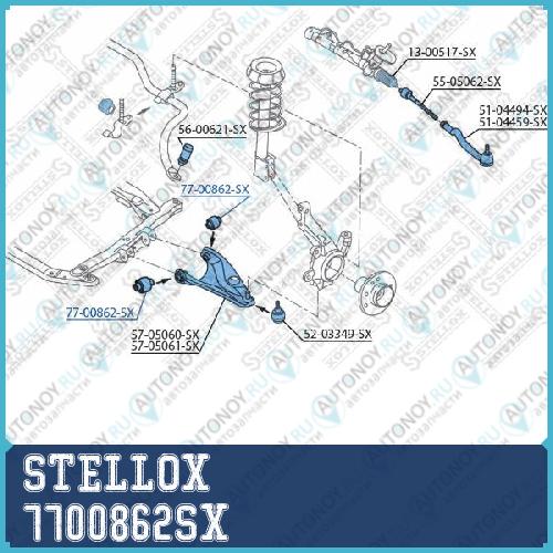 Сайлентблок  7700862SX
