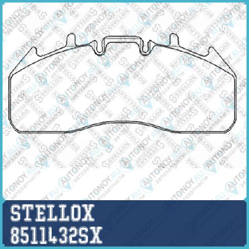 Колодки тормозные дисковые  8511432SX