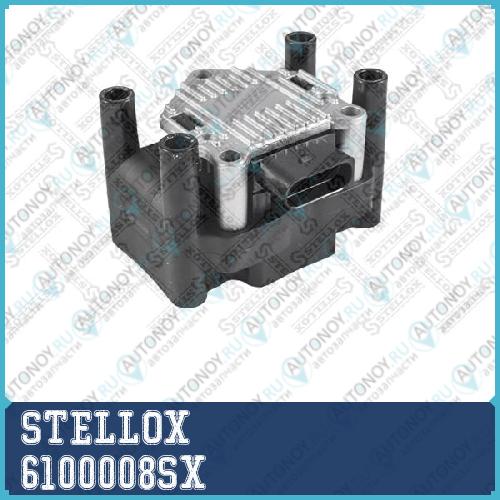 61-00008-SX  катушка зажигания  Audi A2-A4 1.41.61.8 96>Skoda FabiaOctavia 1.6-2.0 96> 6100008SX