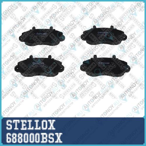 688 000B-SX_колодки дисковые п.! с антискр. пл.\ Renault Master Opel Movano 2.5D/2.8DTi 98-01