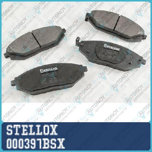 000 397B-SX_колодки дисковые п. с антискр. пл._ Daewoo LanosMatizChevrolet Spark 0.8-1.5i 98> 000397BSX