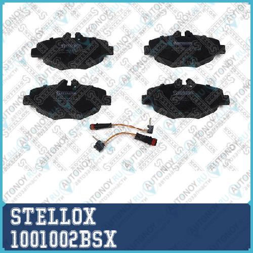 1001 002B-SX_колодки дисковые передние с антискр. пл._ MB W211 2.0-2.42.0CDi2.7CDi 02> 1001002BSX
