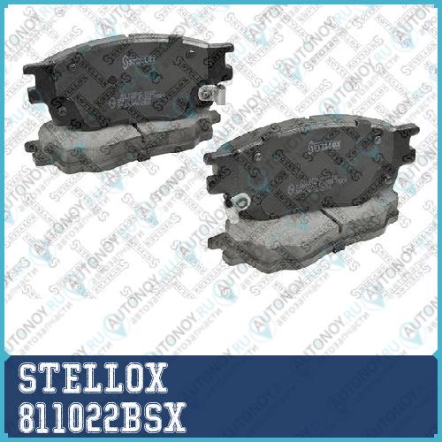 811 022B-SX_колодки дисковые перед. с антискрип. пл._ Mazda 6 GGGY 1.8i2.0Di 02> 811022BSX