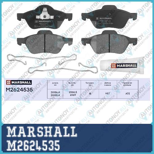 Комплект тормозных дисковых колодок Renault Megane II 03- передн. M2624535