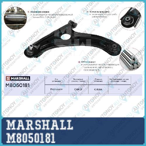 Рычаг подвески передн. лев. Hyundai Getz 02- (M8050181) M8050181