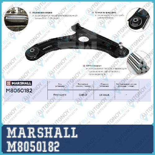 Рычаг подвески передн. прав. Hyundai Getz 02- (M8050182) M8050182