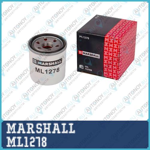 Фильтр масляный Hyundai Solaris II 17- Kia Ceed II III 15- Kia Picanto I-III 04- Kia Rio III IV 11- Kia Stonic 17- (ML1278) ML1278