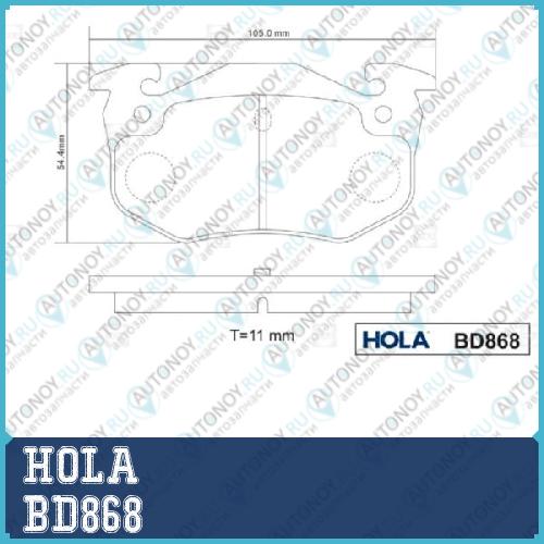 Тормозные колодки дисковые задние Renault Symbol Clio I/II Megane I 11 19 9 Peugeot 206 BD868