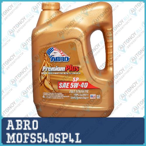 Масло моторное синтетическое (4L) ABRO PREMIUM FULL 5W40  MOFS540SP4L