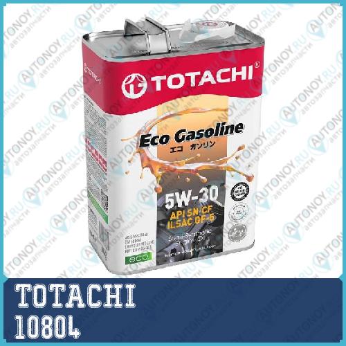 Масло моторное TOTACHI Eco Gasoline Semi-Synthetic SN/CF 5W-30 4л (4589904934865) 10804