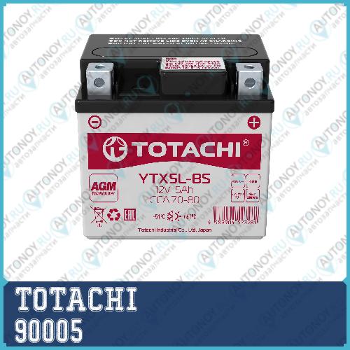 АКБ TOTACHI MOTO YTX5L-BS 5 а/ч L AGM 90005