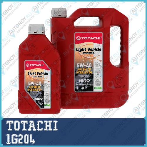Акция TOTACHI NIRO LV Synthetic 5W-40 4л акция (4+1=5л) 1G204