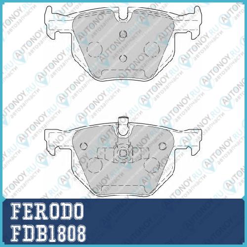 Колодки тормозные дисковые FDB1808 BMW 3 E9091 330 05>