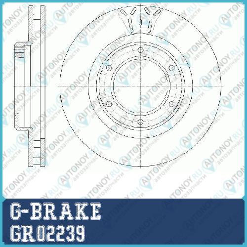 Диск тормозной G-brake  GR-02239 GR02239