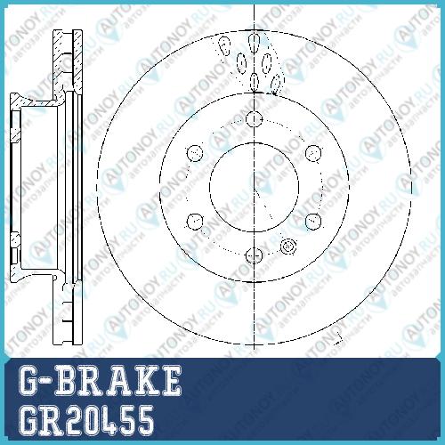 Диск тормозной GR-20455