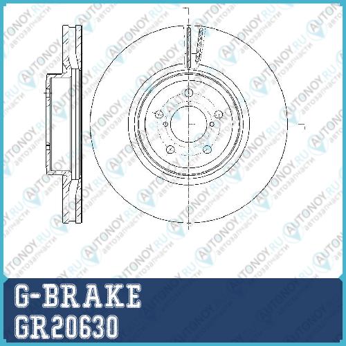 Диск тормозной G-brake  GR-20630 GR20630