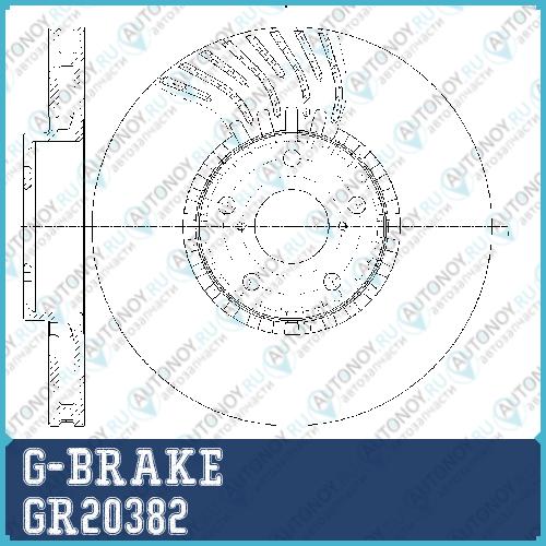 Диск тормозной GR-20382