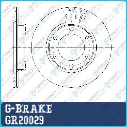 Диск тормозной G-brake  GR-20029 GR20029